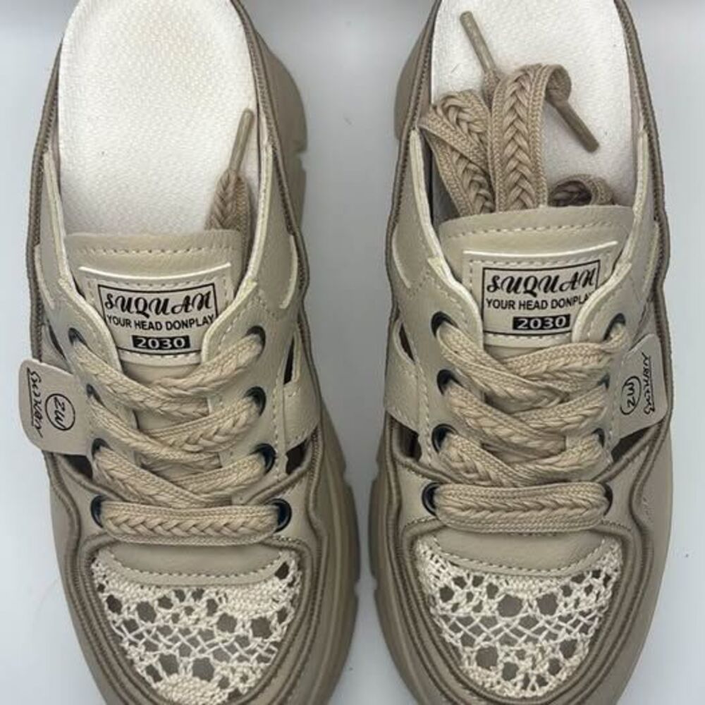 Suquan Platform Mule Sneakers - Size 36 (S33)